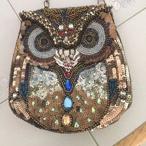 Small owl crossbody purse